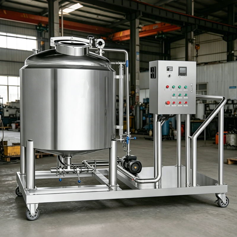 Ручная тележка CIP с одним баком для пакетной очистки